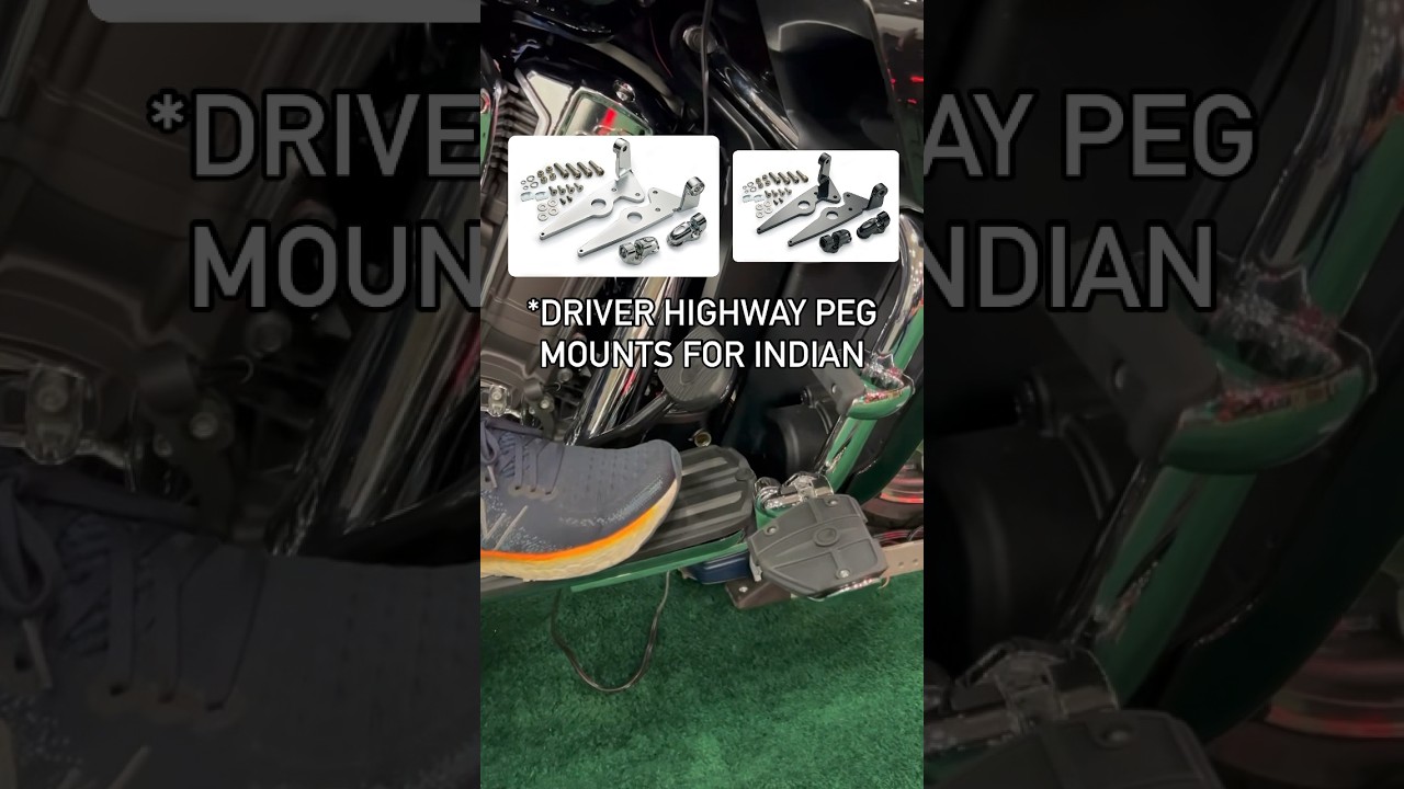 Driver Highway Peg Mounts for Indian Motorcycles! #ciro3d 