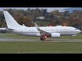 Fullroyal jet boeing 737700bbj landing at genevagvalsgg