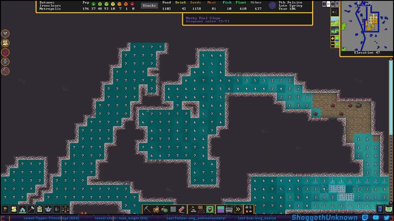 Dwarf Fortress Plant Cloth, Breaching the Caverns, Fixing the River