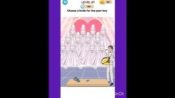 Annoying puzzle game level 27 choose a bride for the poor boy #games  #short #funny  #braingames