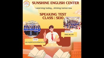SPEAKING TEST - I LEARN SMART START 1 - UNIT 3 + 4