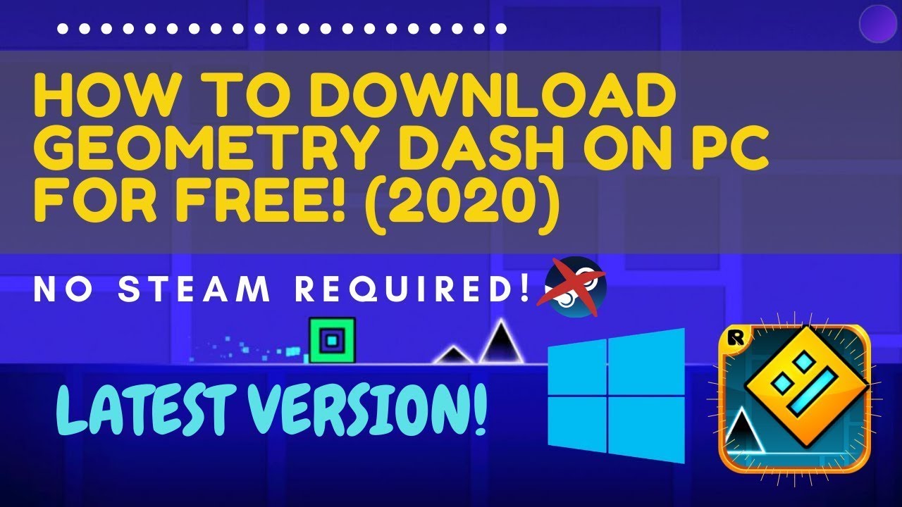 How To Get Geometry Dash 2.11 For Free PC + Geometry Dash Rainbow Theme