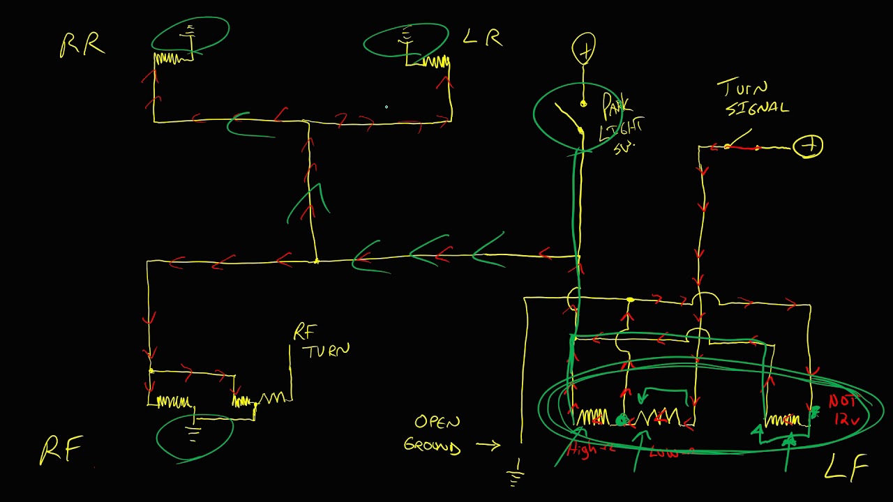Voltage Drop Testing A Parking Light Turn Signal Circuit