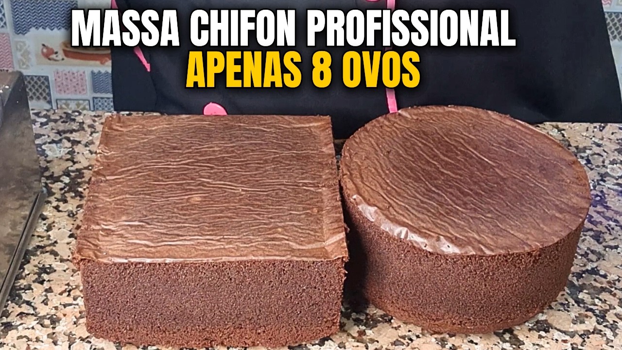 Massa Chiffon Profissional com 8 Ovos Receita Econômica Veja Essa Técnica