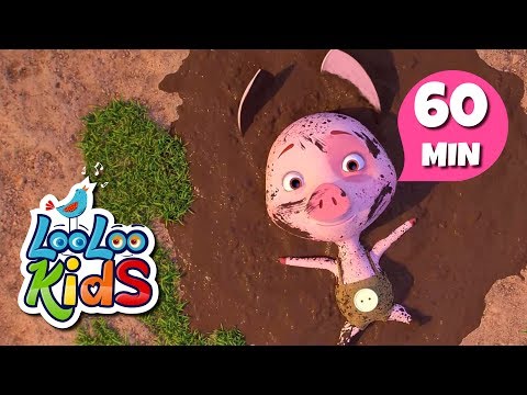 Wake Up, Pinky Pig! - Educational Songs for Children | LooLoo Kids