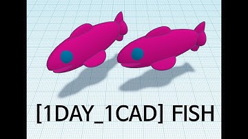 [1DAY_1CAD] FISH (Tinkercad : Know-how / Style / Education) [STL & Printing Service]