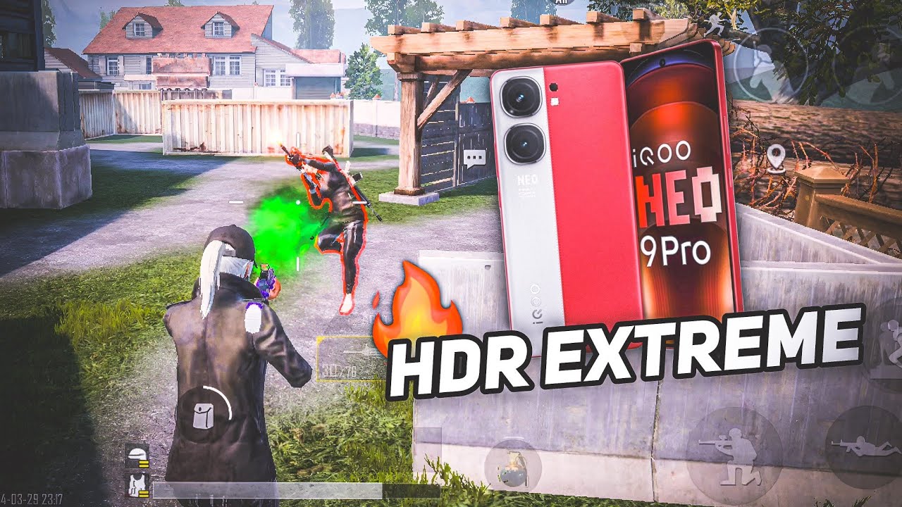 HDR EXTREME TEST IQOO NEO 9 PRO BGMI TEST WITH FPS METRE HEATING TEST ...
