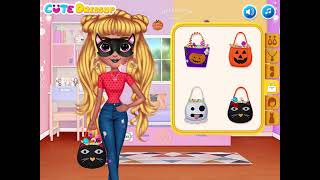 Rainbow Girls Halloween Salon - Walkthrough & Gameplay - Online Free Game at 123Games.App screenshot 5