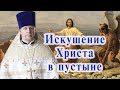 Искушение Христа в пустыне. Проповедь священника Димитрия Лушникова 23 января 2021