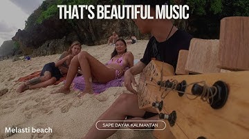 Reaksi bule Rusia dengar musik sape Dayak Kalimantan