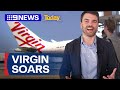 Virgin overtakes Qantas as Australia&#39;s top-performing airline | 9 News Australia