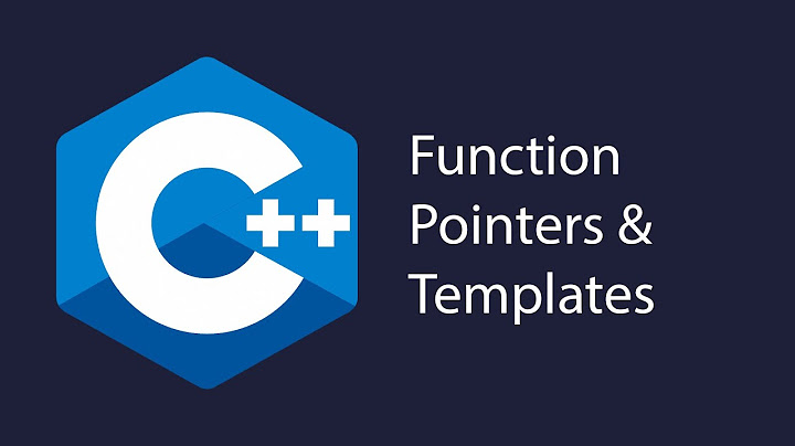 CO650 W7 C++ Function Pointers & Templates