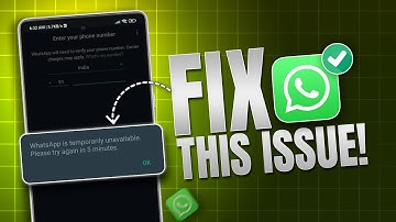 "WhatsApp is tijdelijk niet beschikbaar, probeer het over 5 minuten opnieuw" op Android oplossen