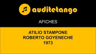 AFICHES - ATILIO STAMPONE - ROBERTO GOYENECHE - 1973 - TANGO CANTATO