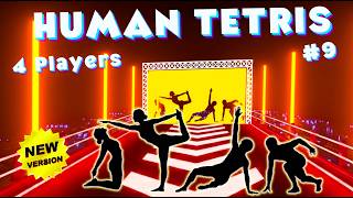 HUMAN TETRIS х 4 Players Co-op | IMPOSSIBLE MODE | Interactive Warm Up #9 screenshot 3
