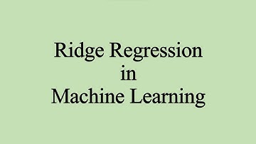 Ridge Regression - Regularization PART1 - Explained in Tamil #machinelearning