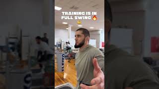 Training is in full swing 🔥💪#ufc #mma #islammakhachev