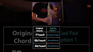 Triad Pairs on suspended blues