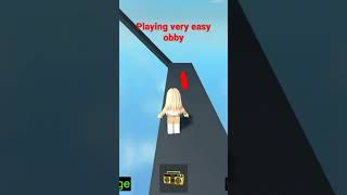 playing very easy obby