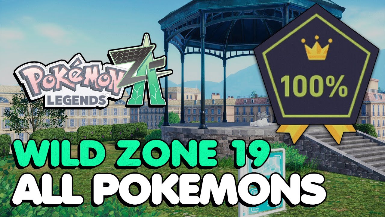 Pokemon Legends Z-A - Wild Zone 19 All Pokemon Locations - YouTube