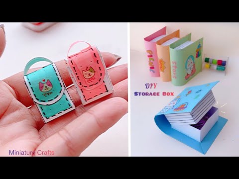 DIY Cute Miniature Crafts Idea | Easy Storage Box | Front Page Design #diy