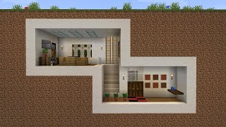 Minecraft  How to build a Modern Underground Base House