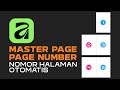 Tutorial Affinity Canva, Cara Membuat Master Page dan Page Number Otomatis