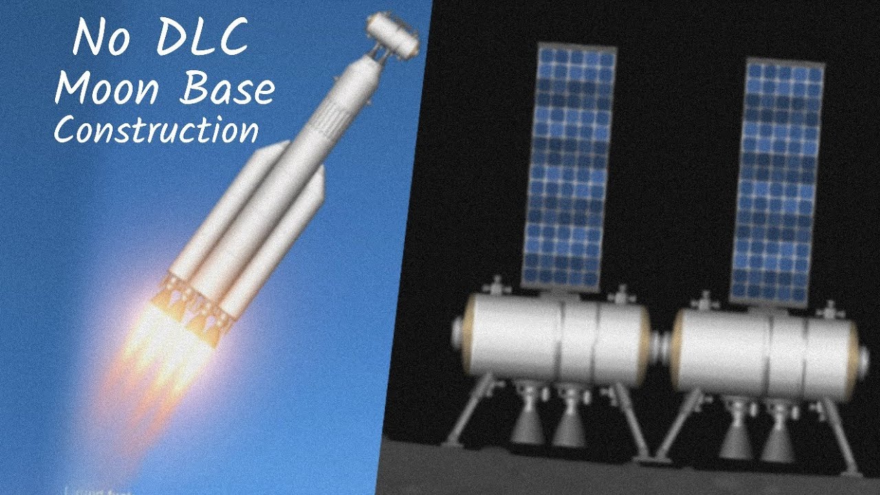 No DLC Free Mode { Moon Base Construction } | Space Flight Simulator 