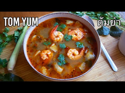 La sopa agripicante tailandesa más famosa (Tom Yum)