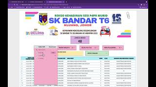 Tips & Tricks Gunakan Dashboard Kehadiran Murid SK Bandar T6