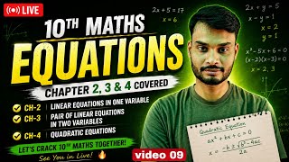 Class 10 Maths Live | Chapter 2, 3 & 4 Complete