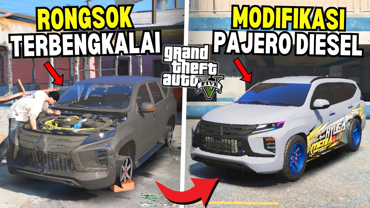 Aku Menemukan Mobil Pajero Langka Rongsok Terbengkalai di Tengah Kota - GTA 5 MOD
