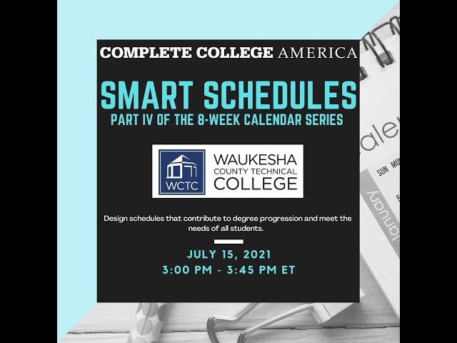 CCA Live | Smart Schedules with Waukesha County Technical College - YouTube