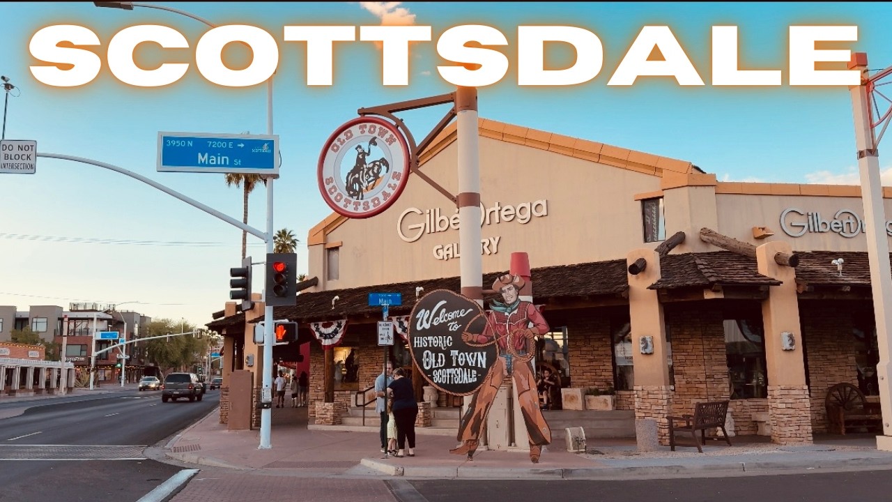 Downtown Scottsdale Arizona Tour 4K