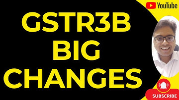 GSTR3B BIG CHANGES FROM NOVEMBER 2025 | GST PORTAL UPDATE