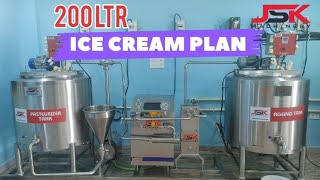 200 LTR ICE CREAM PLANT.          ( JSK MACHINERY )