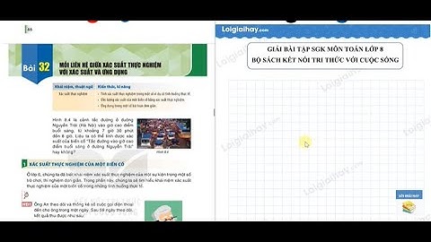 Bài 32 Chương 8. Mối liên hệ giữa xác suất thực nghiệm với xác suất ứng dụng - Toán 8 - KNTT