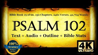 Psalm 102 | Bible Book 19 | The Book of Psalms - Holy Bible Audio Text - King James Read Along Bible