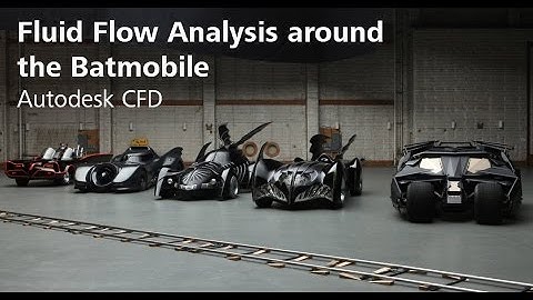 Fluid Flow around the Batmobile - Autodesk CFD