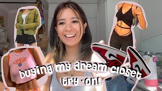 BUYING MY DREAM CLOSET ON A BUDGET (Try ons, Shopee, Brandy Melville) screenshot 5