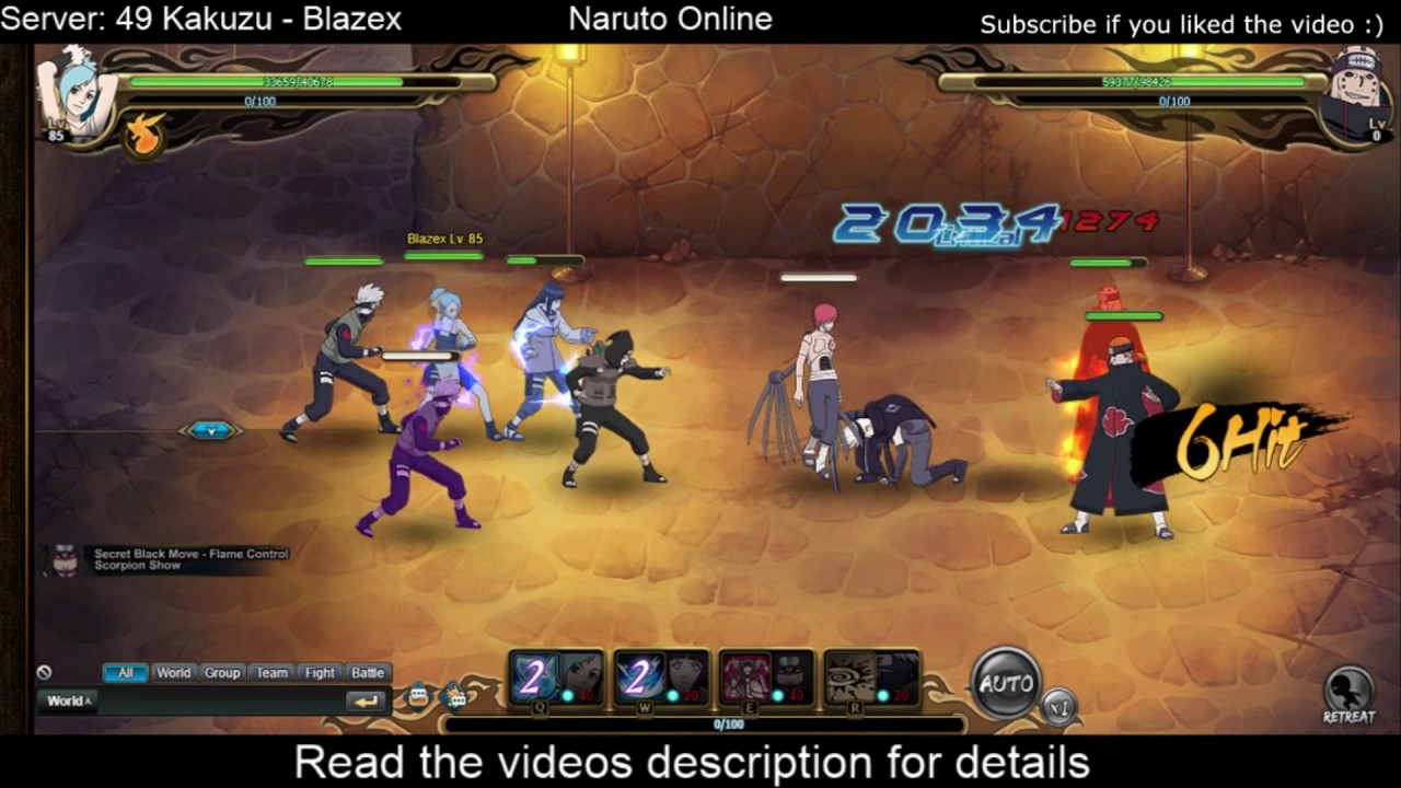 Naruto Online 2.0 - Ninja Exam 113 - Water Main F2P