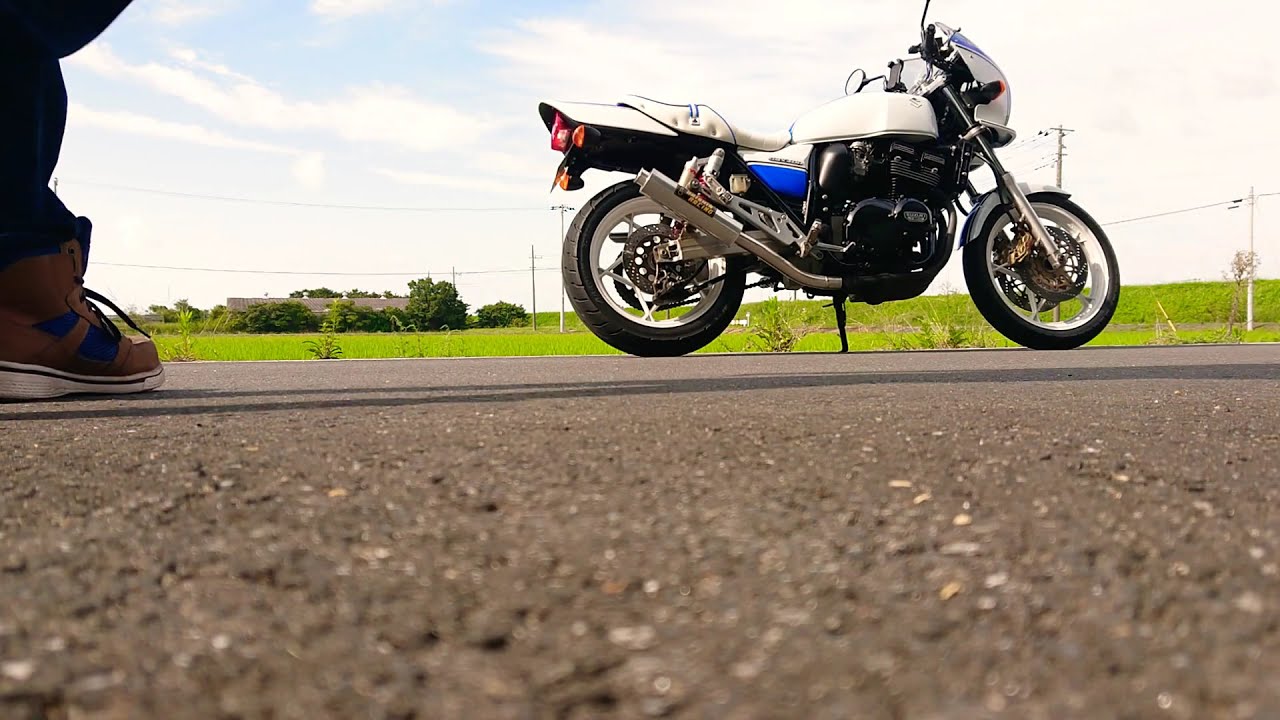 GSX400 インパルス(GK7CA) ダイシン マフラー - YouTube