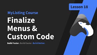 Recreating the Canvas Starter Site—Lesson 18—Finalize Menus & Custom Code