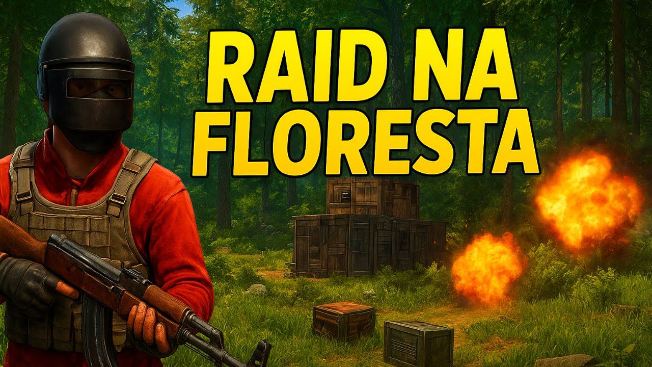 👉 RAID QUEBRADO na FLORESTA no Rust 10x 🌲💥 | Base De Metal