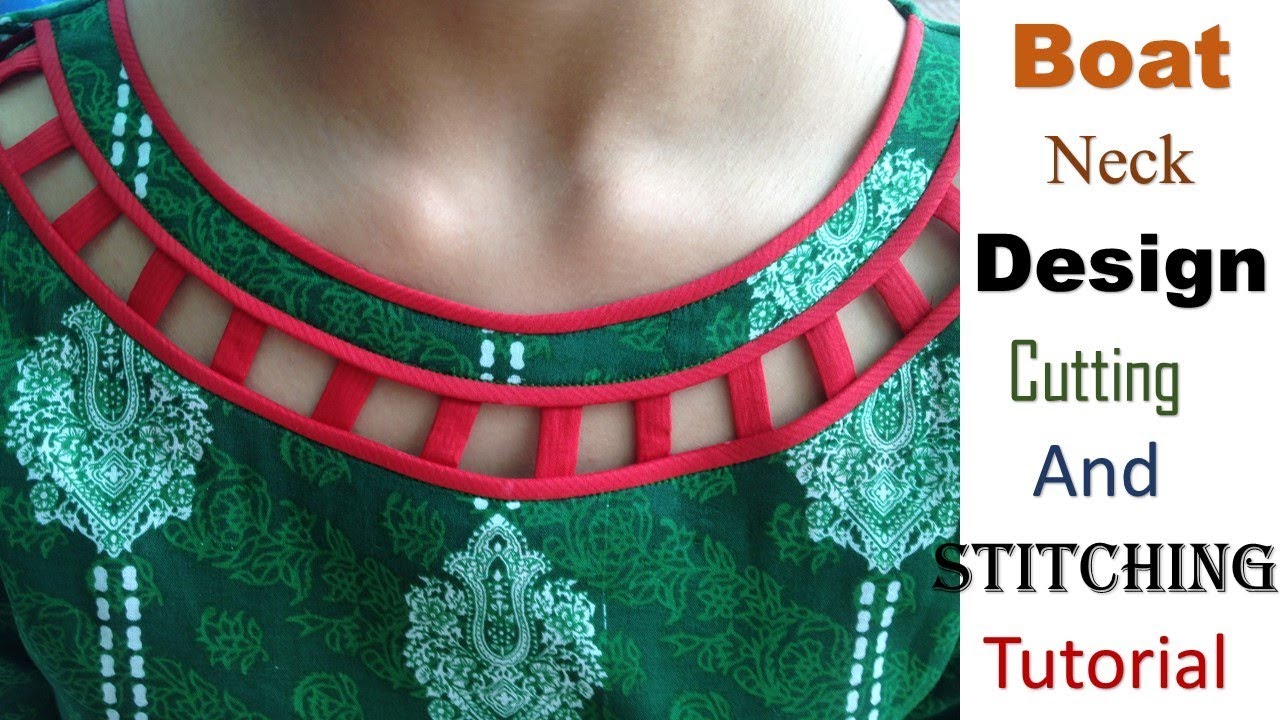 Making designer style Boat neck 😍💃⛵ Easy Step by Step TutorialBy Stitching MadeEasy YouTube
