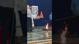 First aid fire fighting training at school #shorts #short #shortvideo