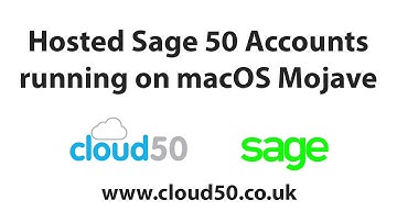 Cloud 50 - Sage 50 Accounts on macOS Mojave