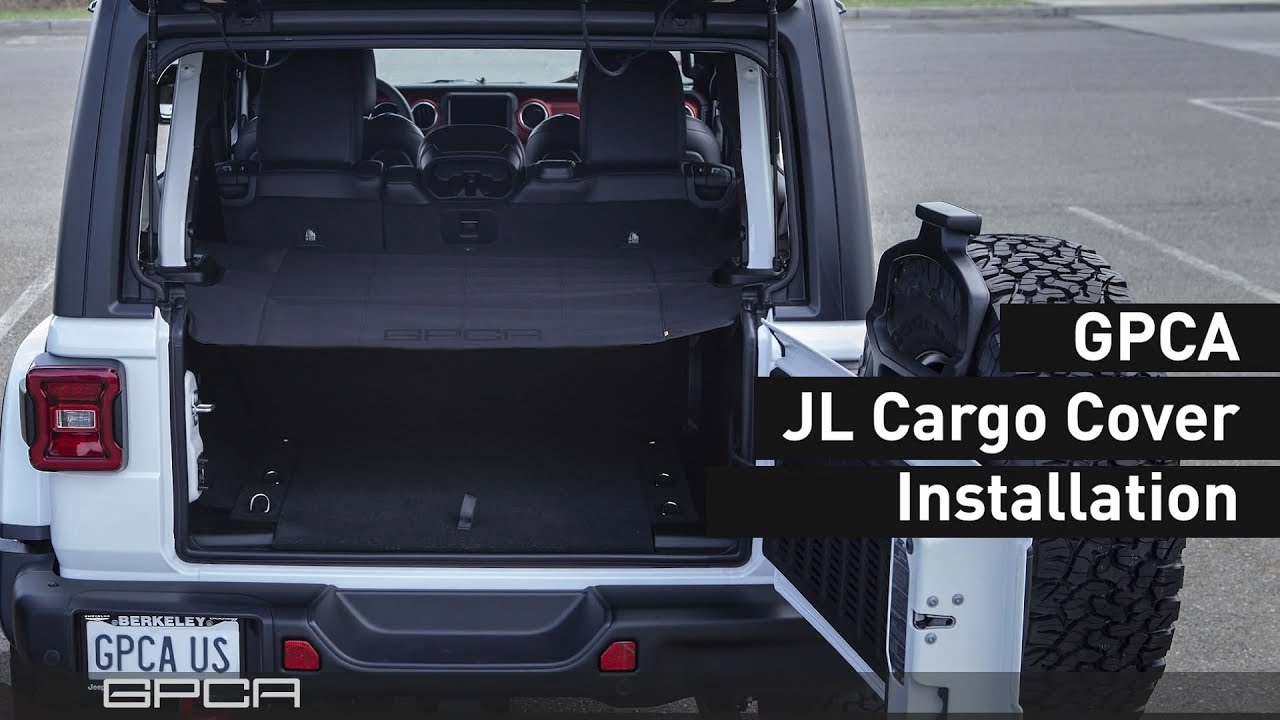 GPCA Jeep Wrangler JL 4DR Cargo Cover LITE Installations - YouTube