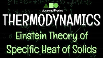 Thermal Physics / Thermodynamics / Solid State Physics- Einstein Theory of Specific Heat of Solids