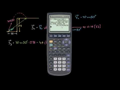 კუთხით გასროლილი სხეულის გადაადგილება